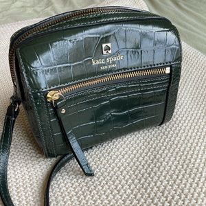 Kate Spade Croc Patent Leather Crossbody Purse